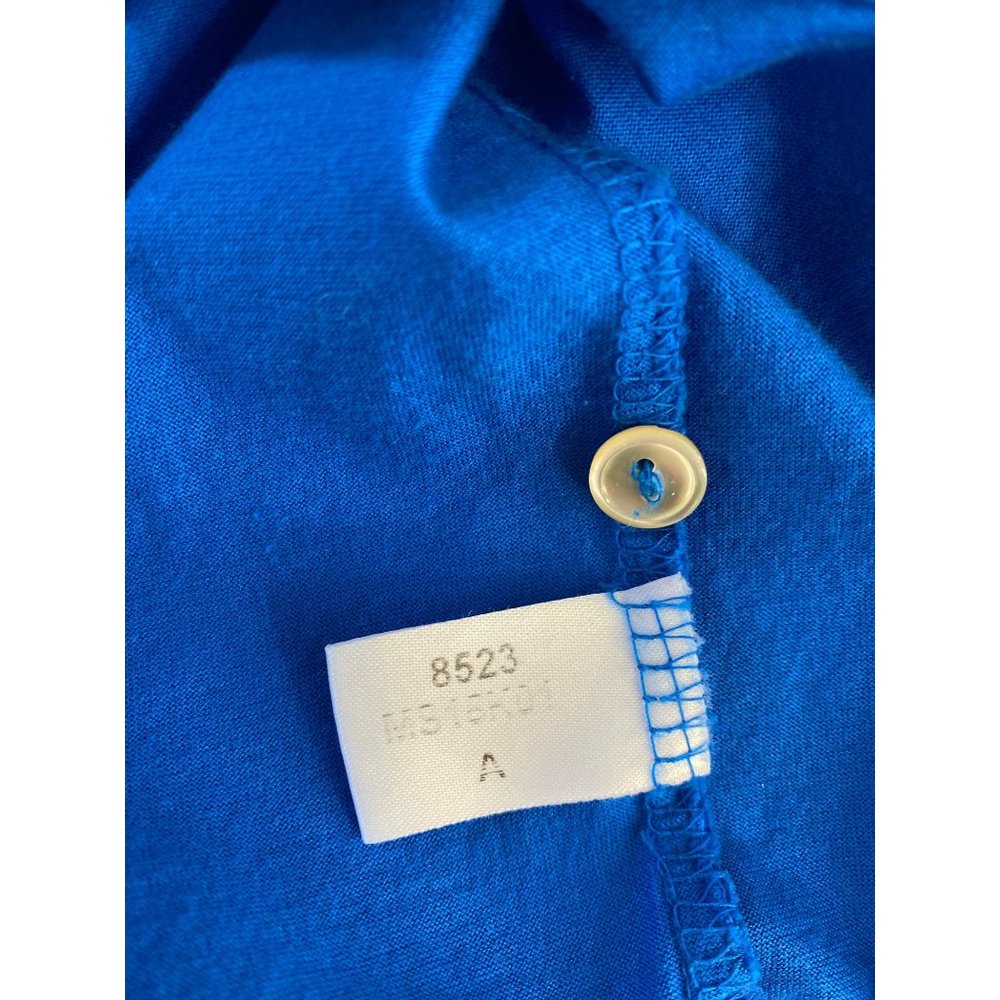 Peter Millar Large Men's Golf Polo Shirt 100% Cotton Blue Short Sleeve - Picture 6 of 9